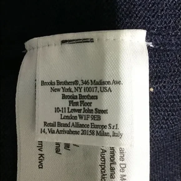 Brooks Brothers 346 Size LG Black Long Sleeve V-Neck Women's Cardigan Sweater - Picture 6 of 7